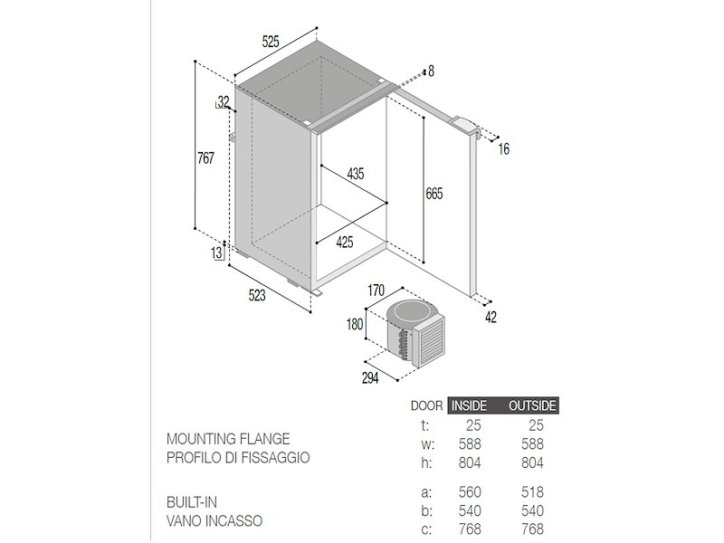 Frigorifero Vitrifrigo C130L