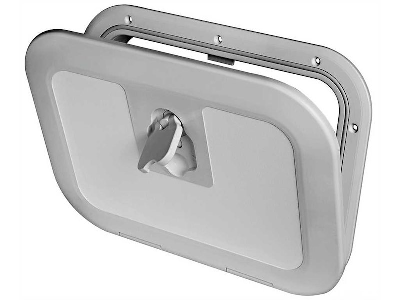 Portelli di ispezione a filo colore grigio