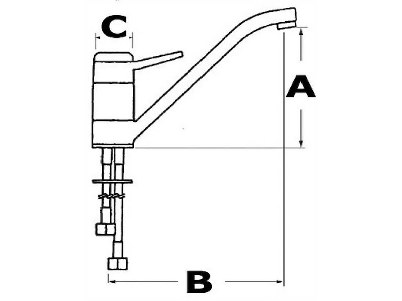 Rubinetto Silver con miscelatore