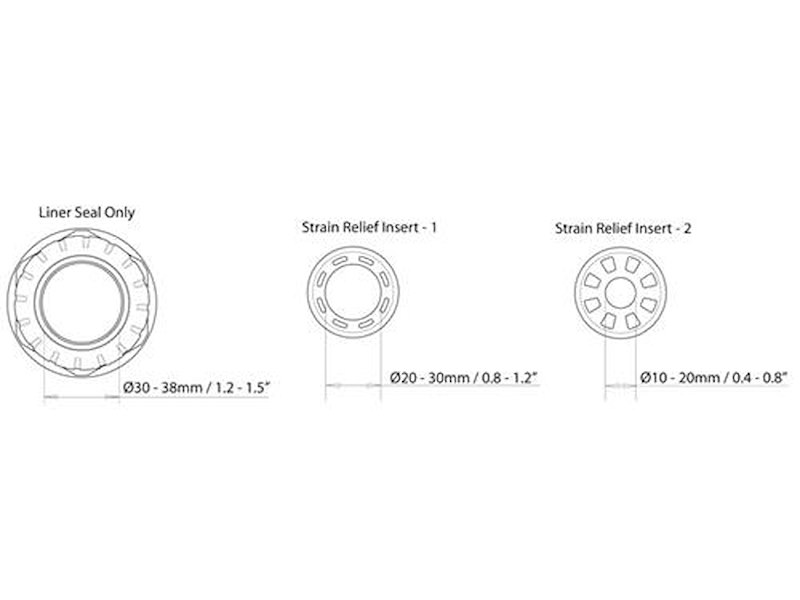 Passa paratia stagno per grandi cavi 