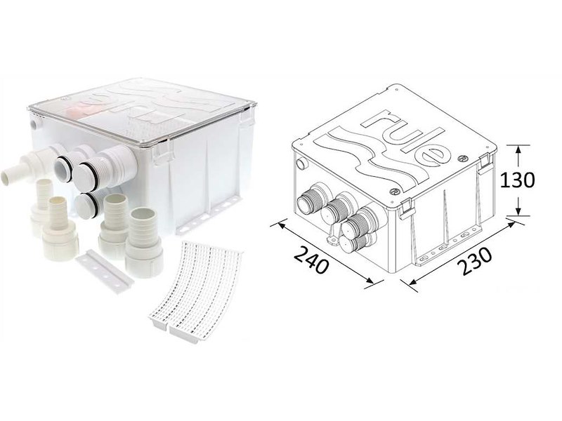 Vaschetta scarico doccia Rule completa