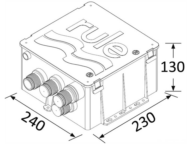 Vaschetta scarico doccia Rule completa