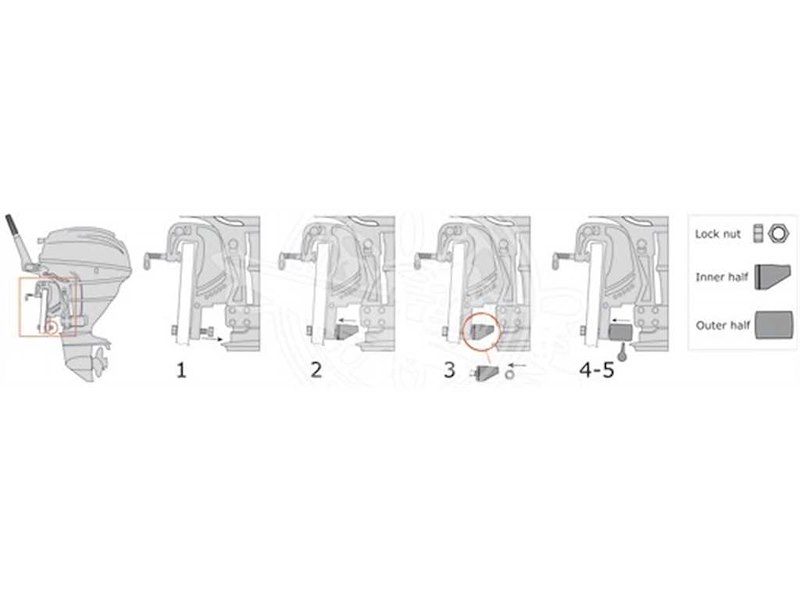 Antifurto per fuoribordo Sicurbolt 