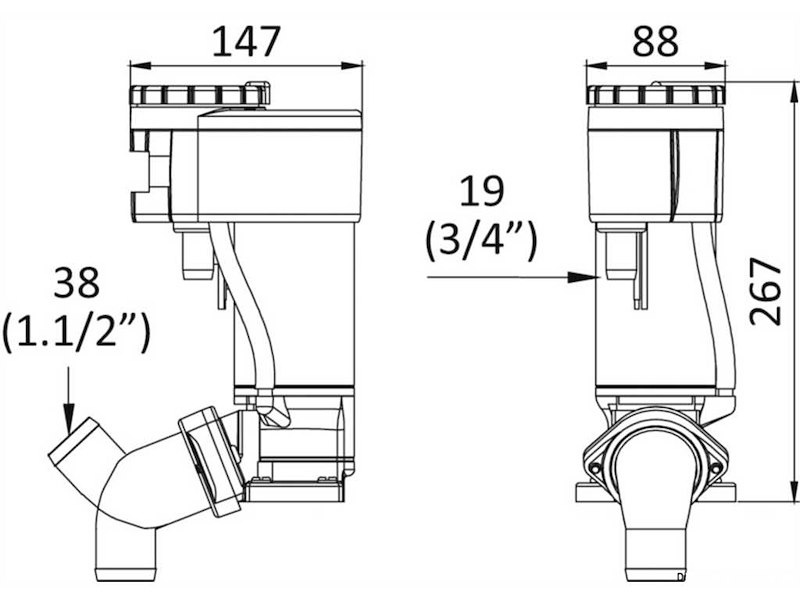 Kit elettrificazione WC manuale