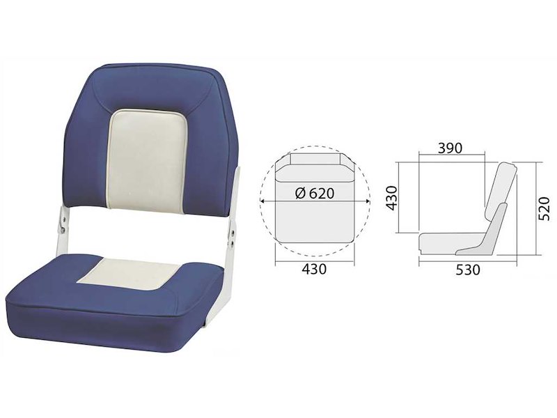 Sedile con schienale ribaltabile Deluxe