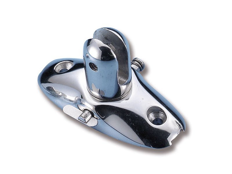 Basetta piana in acciaio inox per capottine