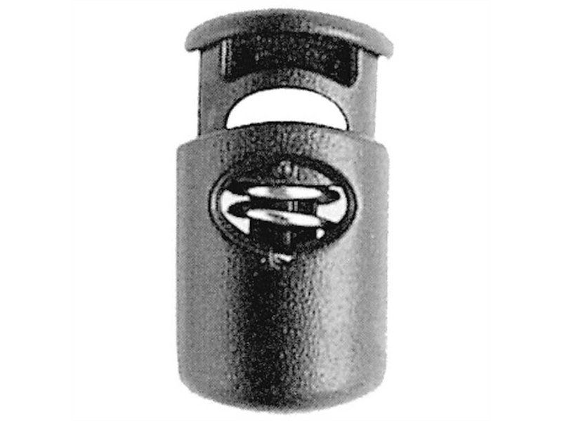 Terminale fermacorda a molla colore nero - 2 pz