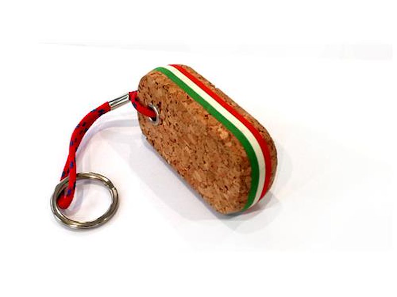 Portachiave galleggiante in sughero ITALIA