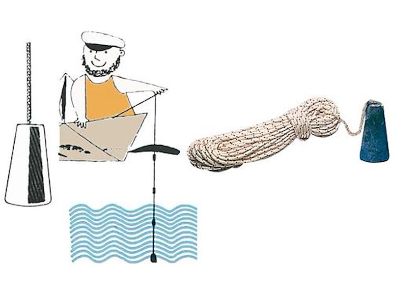 Scandaglio a mano in piombo 