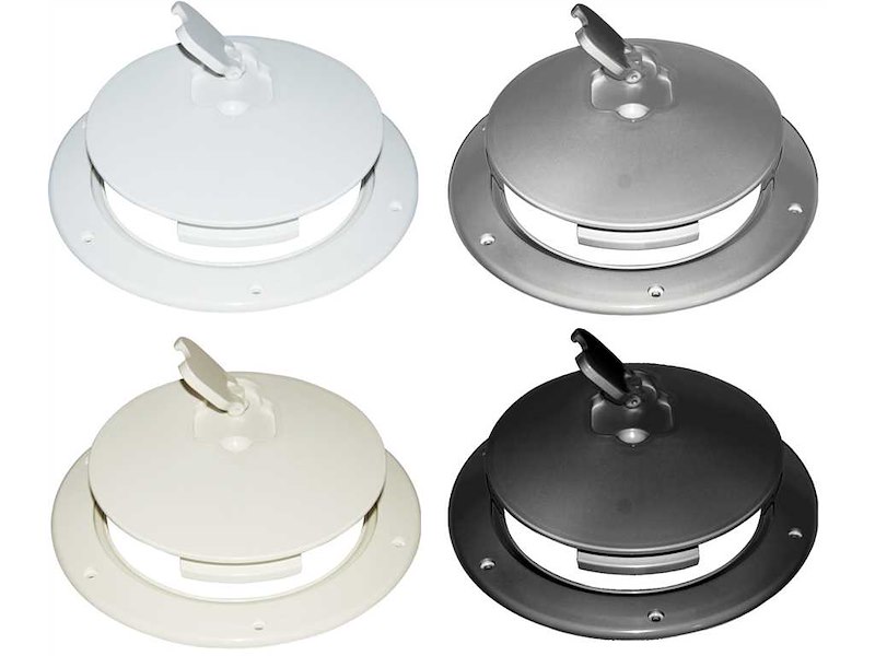 Botola d’ispezione con coperchio fabbricato in Luran S resistente UV