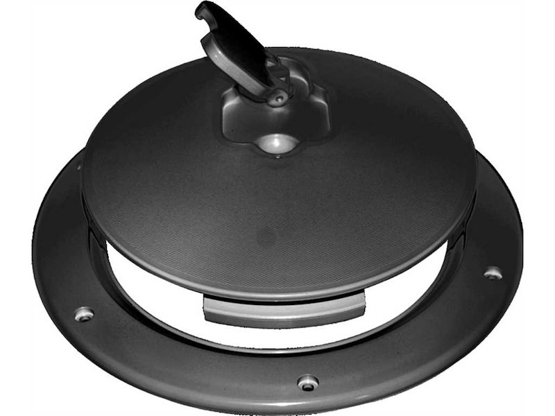 Botola d’ispezione con coperchio fabbricato in Luran S resistente UV