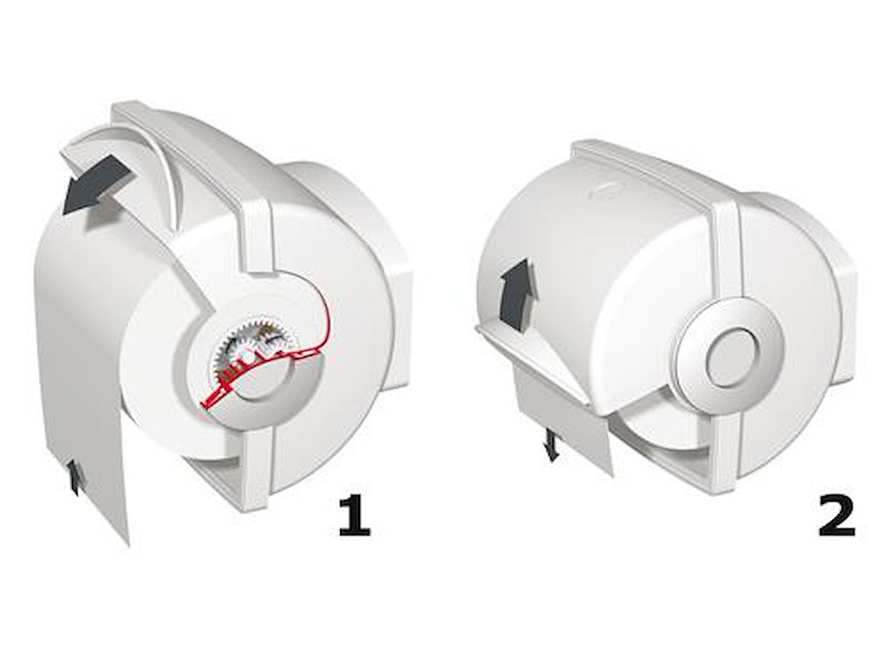 Porta rotolo carta igienica a tenuta stagna a semi-incasso