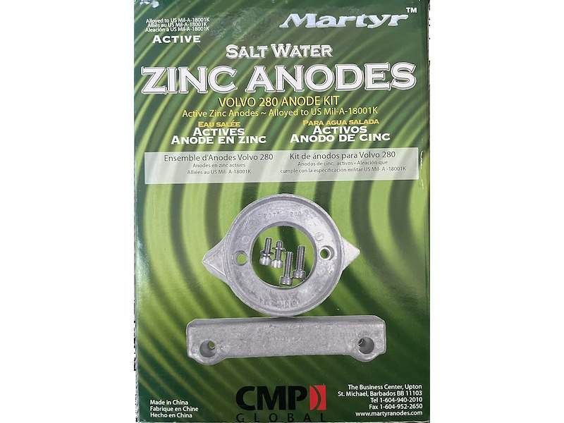 Kit anodi per piede Volvo 280