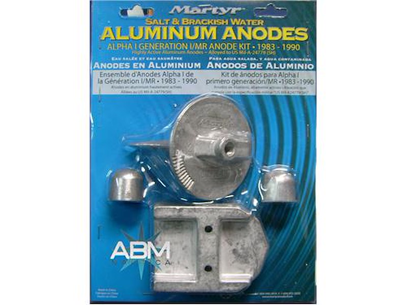 Kit anodi per piede Mercruiser Alpha I Generazione I