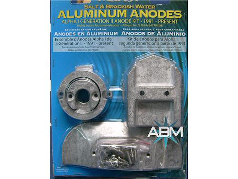 Kit anodi per piede Mercruiser Alpha I Generazione II