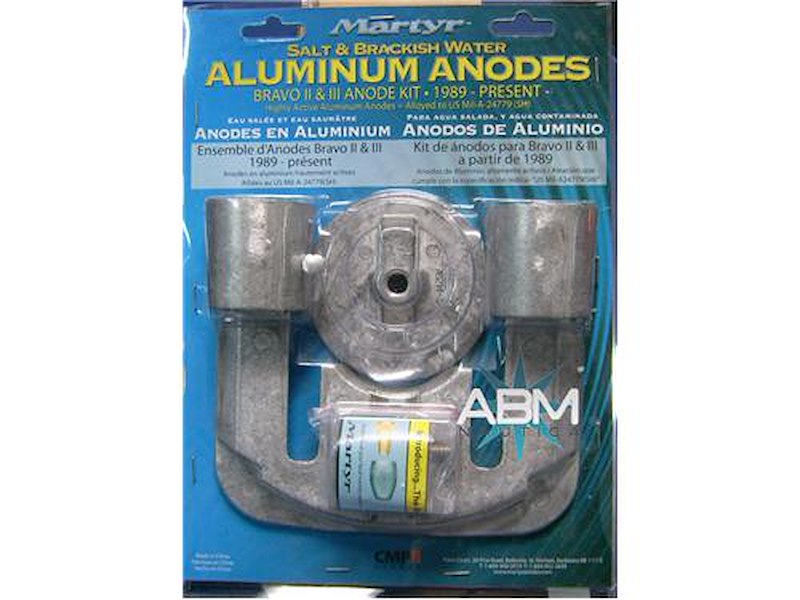 Kit anodi per piede Mercruiser Bravo II e III