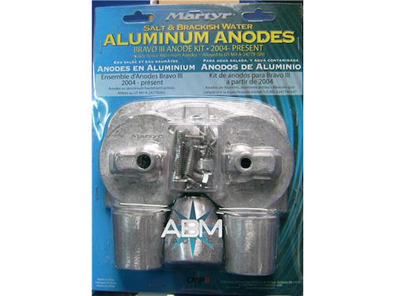 Kit anodi per piede Mercruiser Bravo III 2004
