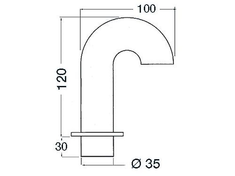 Uscita a pipa per cavi elettrici