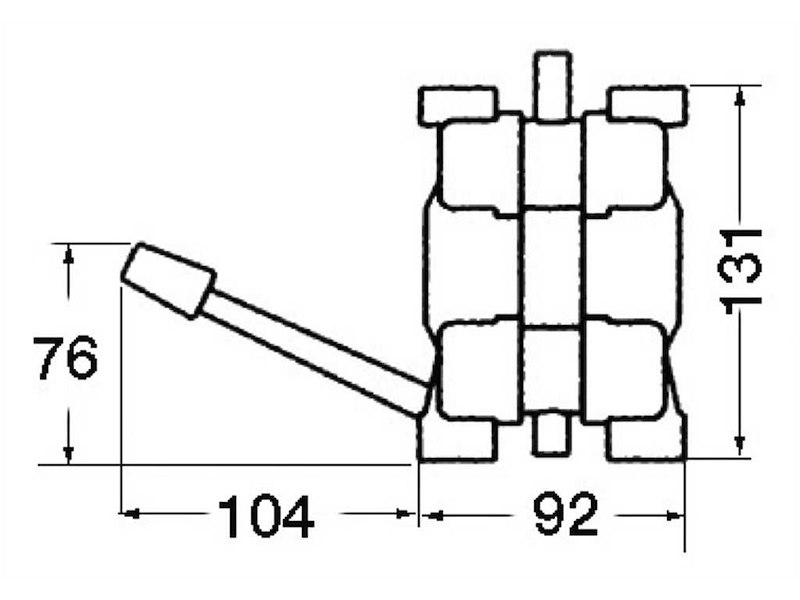 Pompa a pedale Whale Gusher MK3