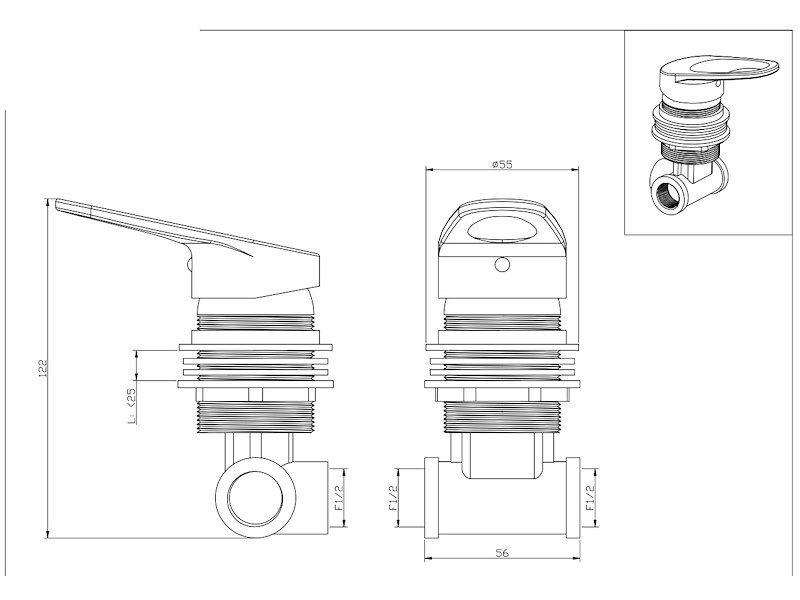 Monocomando miscelatore Olivia