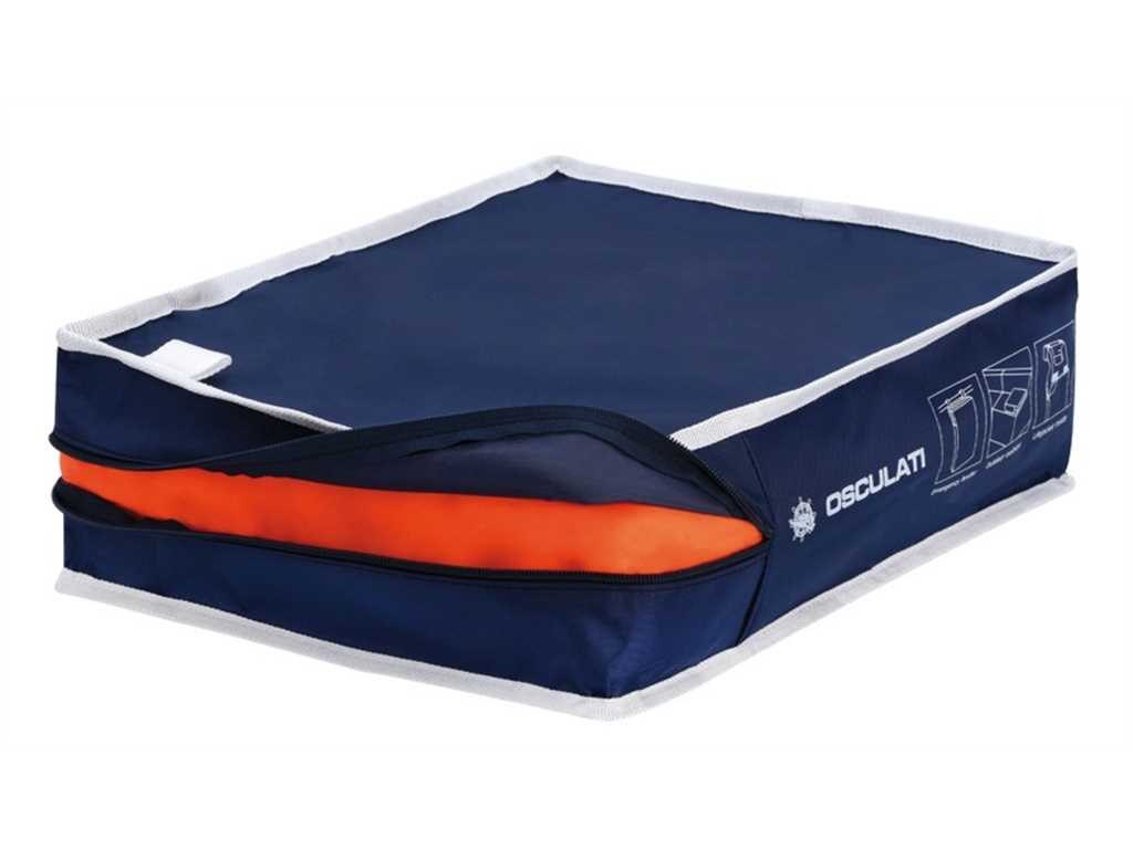 Sacca Per Salvagente Anulare - Custodia Protettiva In Tessuto Rinforzato Blu Per Sicurezza Nautica