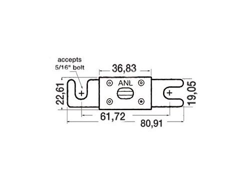 Fusibile ANL alta capacità