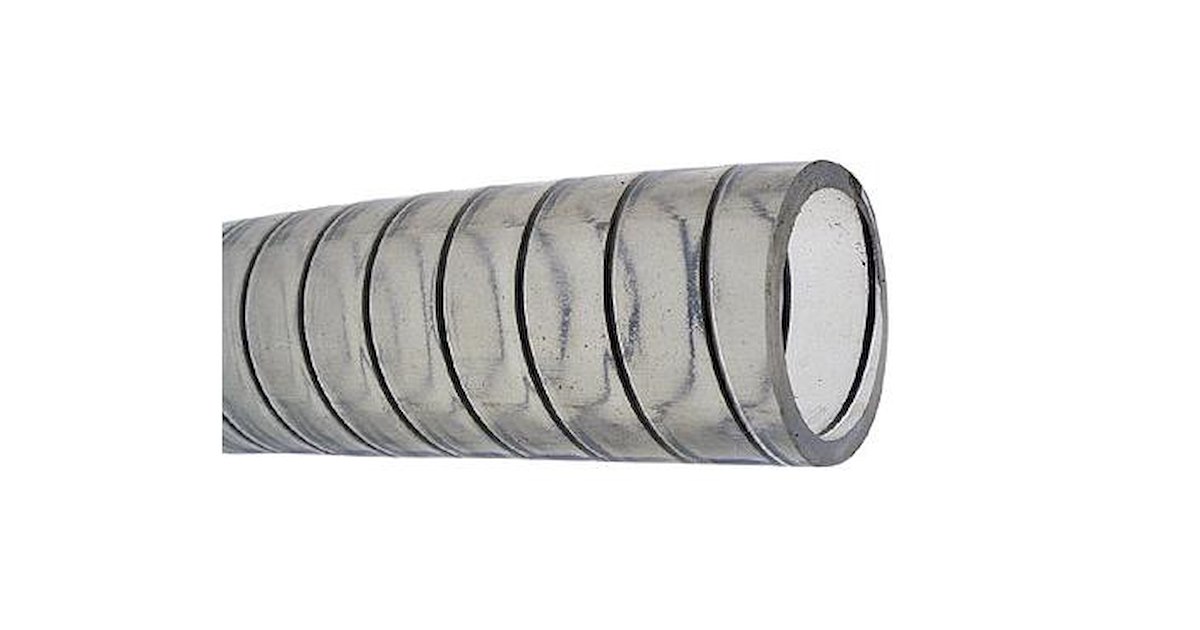 Tubo Spiralato Per Laghetto In PVC Nero 20mm X 20m - Flessibile E Resistente Ai Raggi UV Per Pompe E Filtri