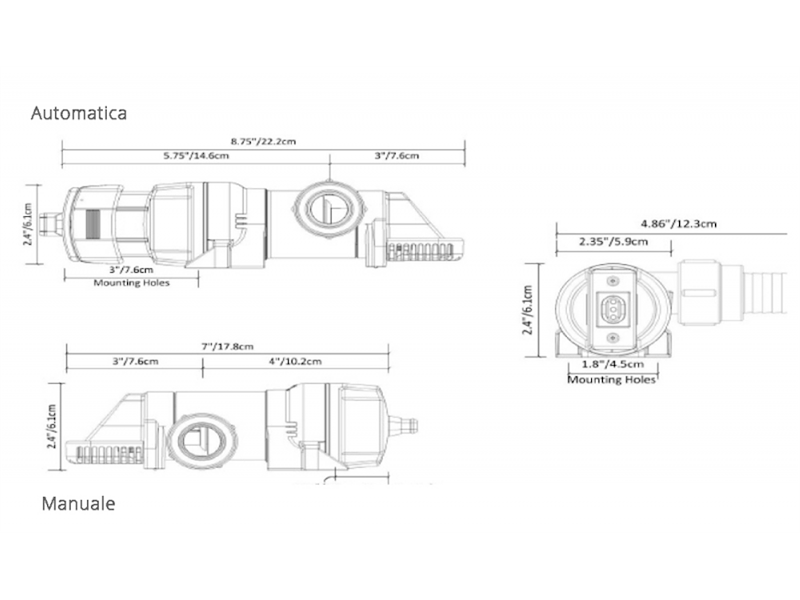 Pompa di sentina Rule Lopro 900S Automatica -12v