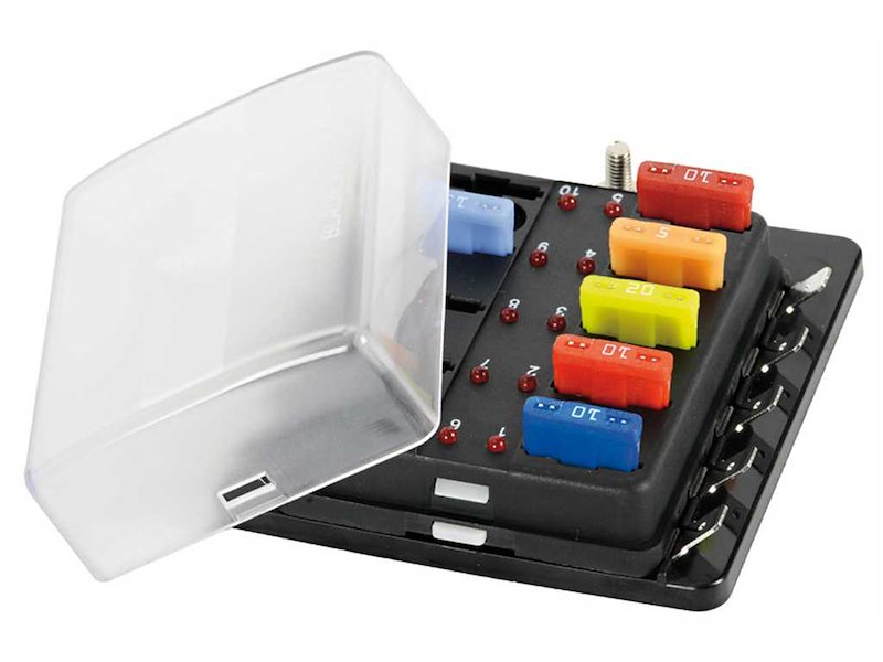 Scatola portafusibili lamellari - Positivo in comune 100 A -