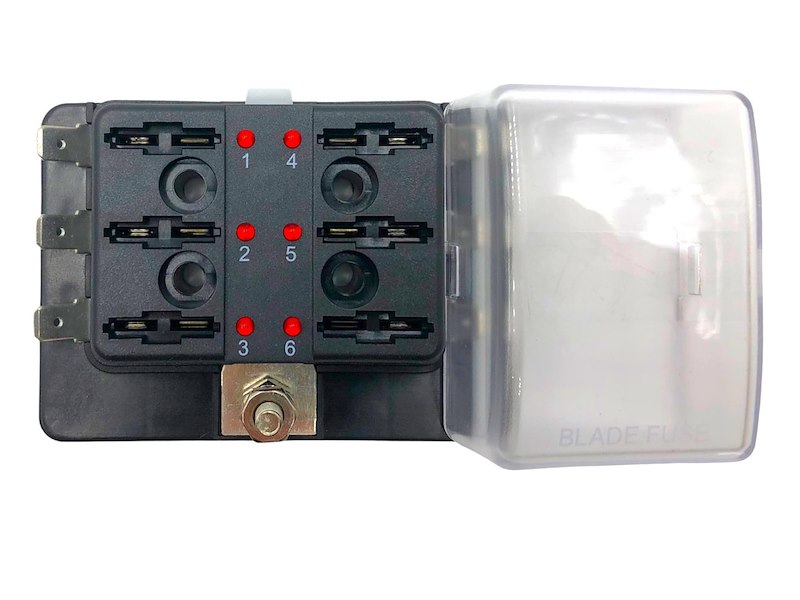 Scatola portafusibili lamellari - Positivo in comune 100 A -