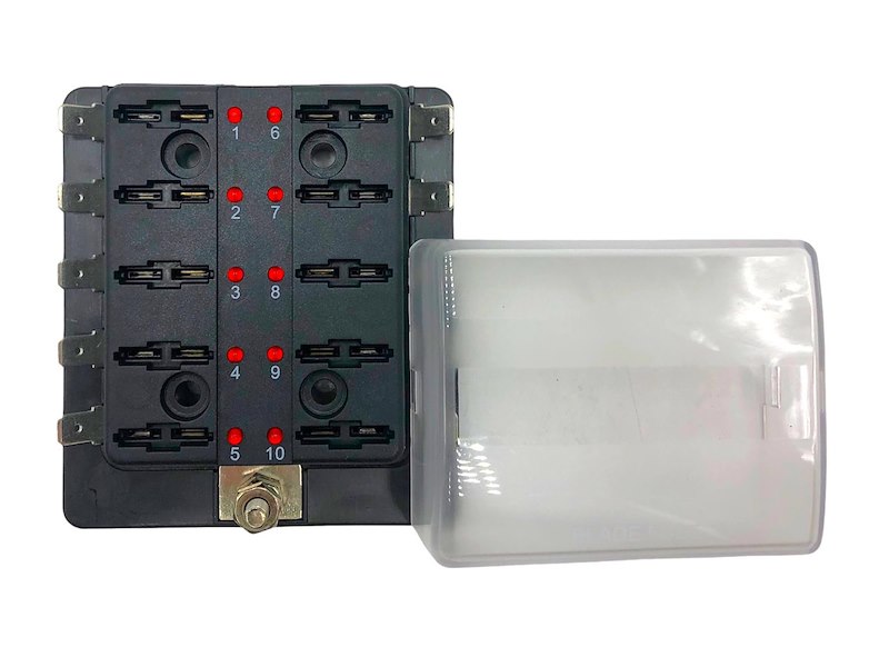 Scatola portafusibili lamellari - Positivo in comune 100 A -