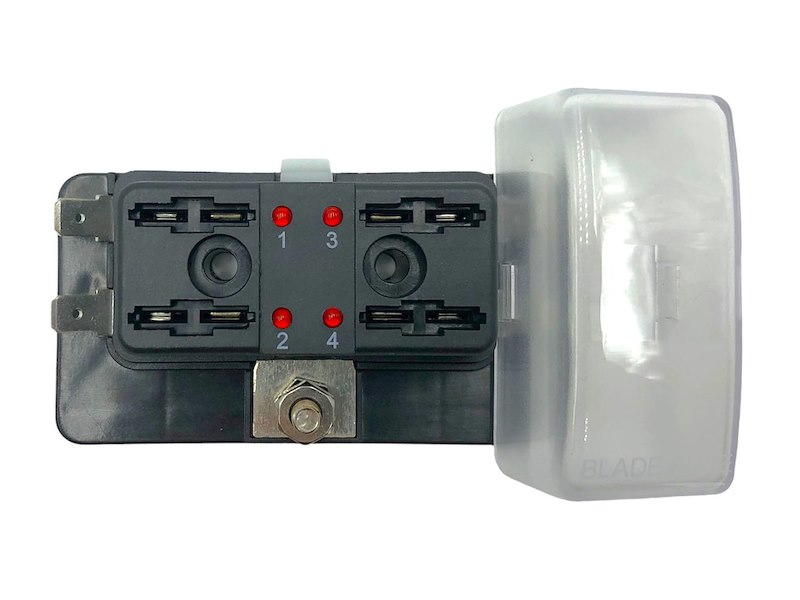 Scatola portafusibili lamellari - Positivo in comune 100 A -