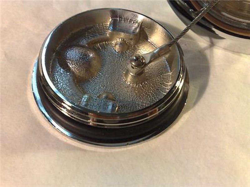 Tappi imbarco in ottone cromato - maniglia a ribalta -