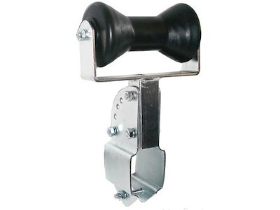 Supporto Per Verricello Regolabile Per Rimorchio Barca - Con Rullo In Poliuretano, Zincato, Altezza 38-52 Cm, Capacità 408 Kg