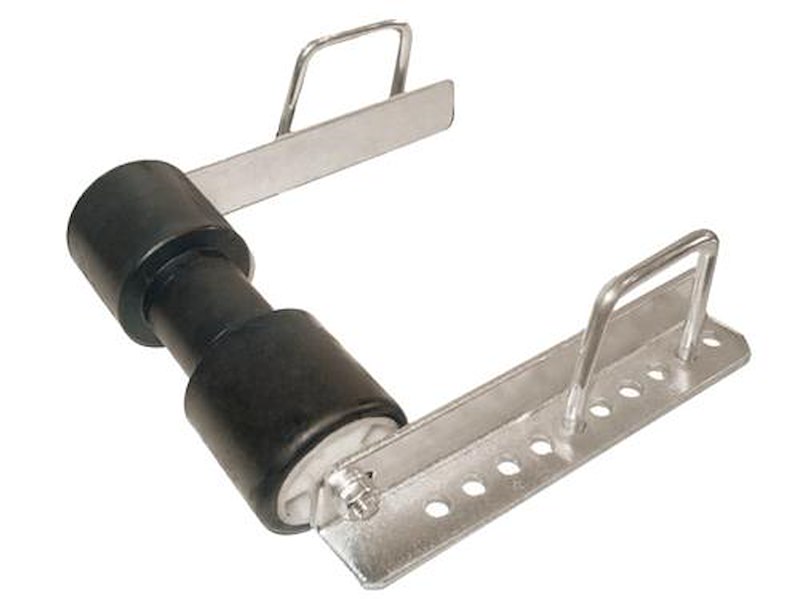 Staffe con rullo posteriore reggichiglia grande per carrelli 