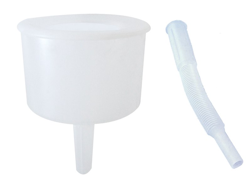 Imbuto con bordo antispruzzo