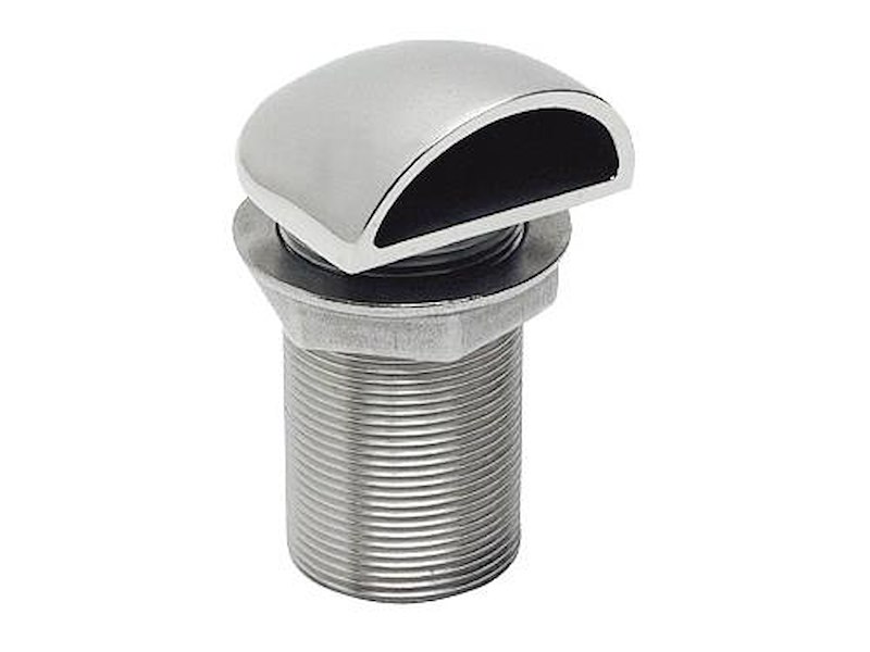 Ombrinale in acciaio inox con carenatura