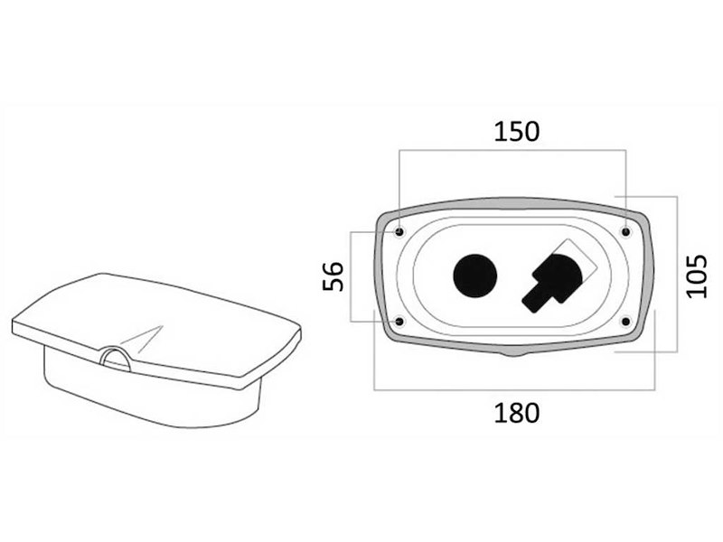 Box doccia New Edge con miscelatore e doccia