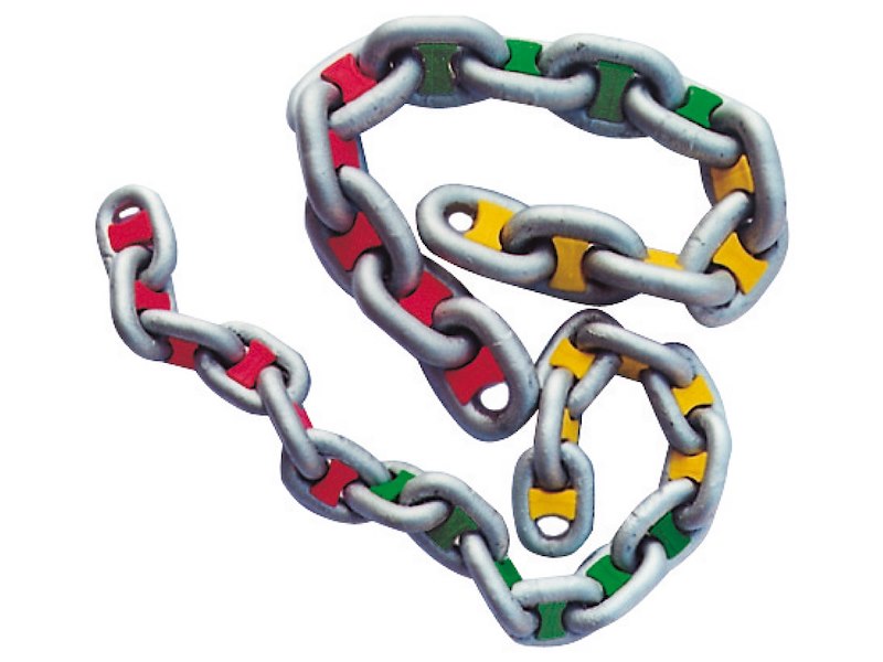 Segnacatena in plastica per catene da 6 mm 