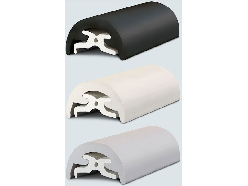 Profilo bottazzo Radial in PVC - H 30 mm. -