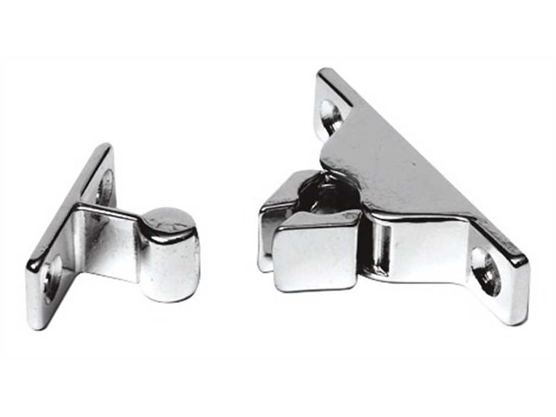 Nottolino a scatto in ottone cromato