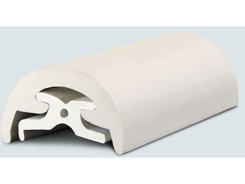 Profilo bottazzo Radial in PVC - H 80 mm. -