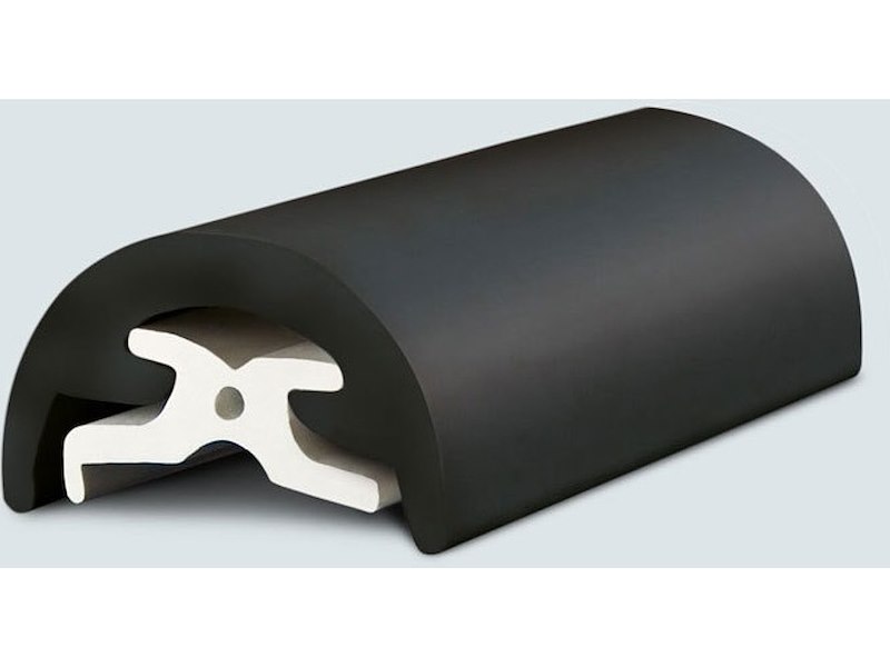 Profilo bottazzo Radial in PVC - H 80 mm. -