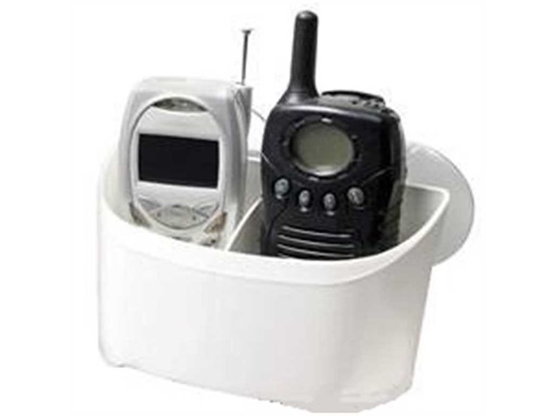 Vano portaoggetti e porta esche in plastica bianca 