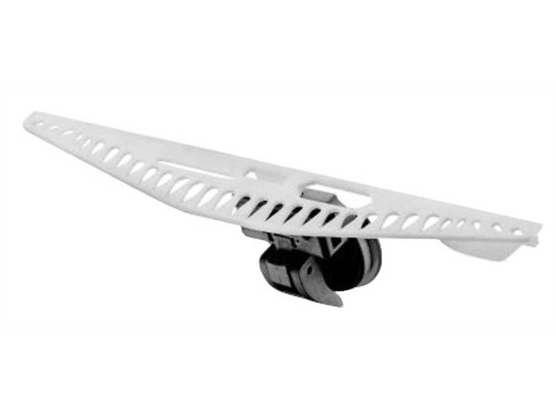 Vano portaoggetti e porta esche in plastica bianca 