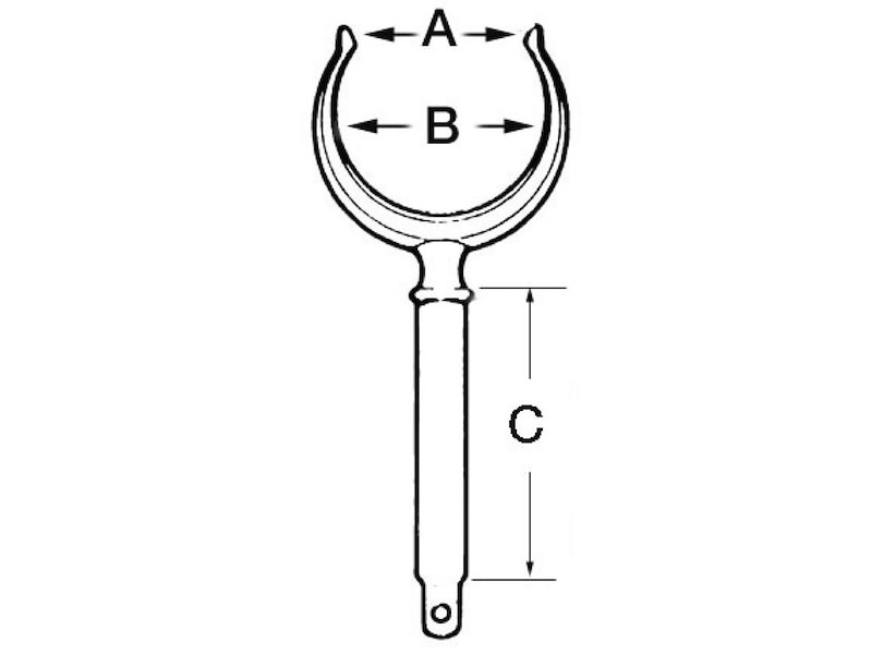 Scalmiera in ottone cromato