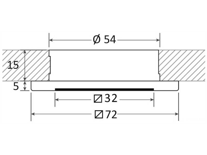 Plafoniera LED ad incasso ridotto Bos