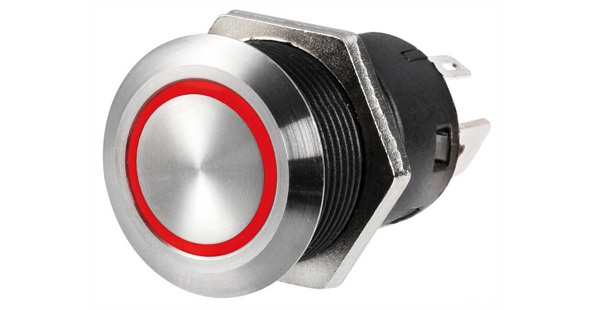 REV Placca Per Interruttore Luce Serie Matrix - Copertura Con Lente Per Luce Di Controllo, Colore Platino, Installazione A Intonaco - 2