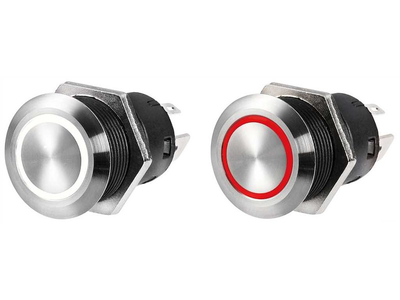 Interruttore FLAT in acciaio inox