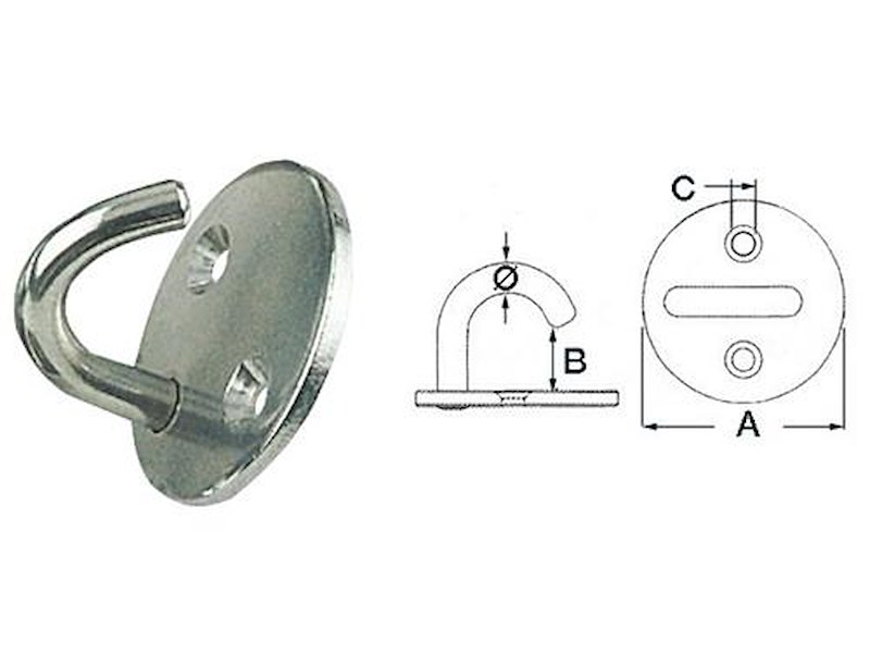 Rampino con basetta tonda